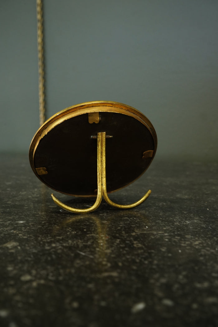 Antique French Gilt Bronze and Enamel Portrait Frame