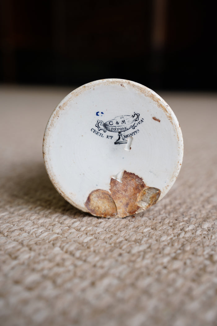 Antique French Grey Poupon Dijon Mustard Pot, Circa 1890