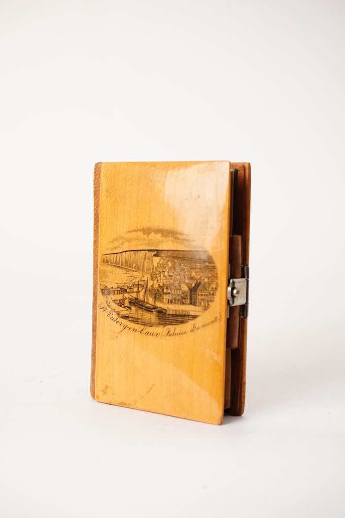 Antique French Miniature Souvenir Notebook Saint-Valery-en-Caux