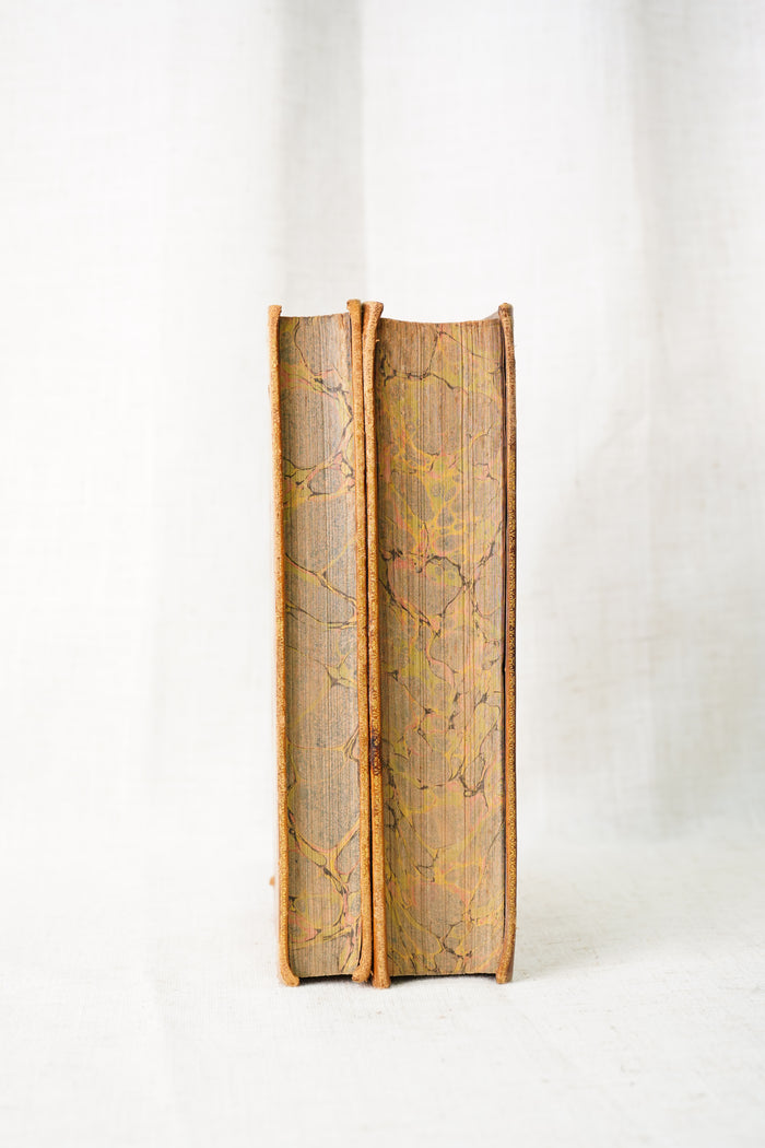 Antique History of George III Two Volumes Half Leather 1828