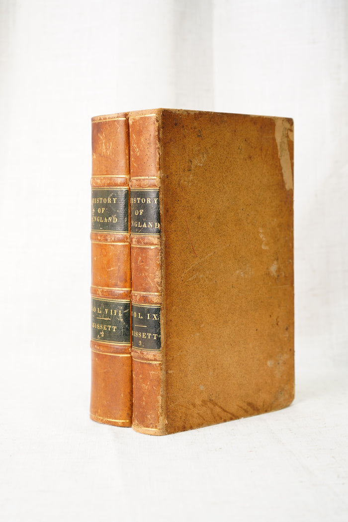 Antique History of George III Two Volumes Half Leather 1828