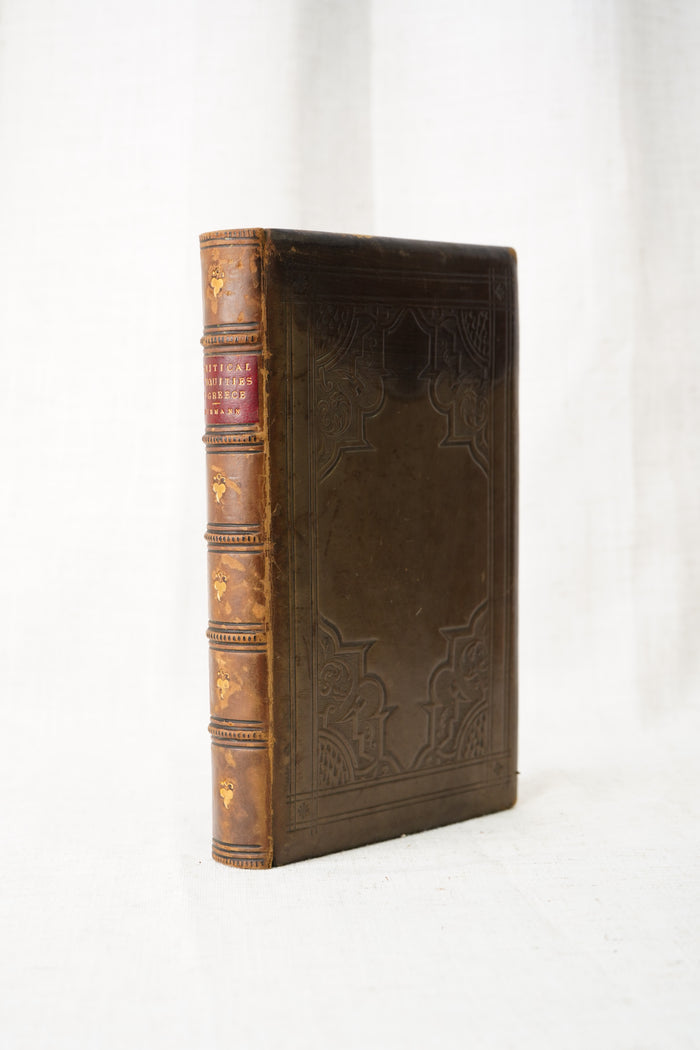 Antique Political Antiquities of Greece Full Leather Book 1836