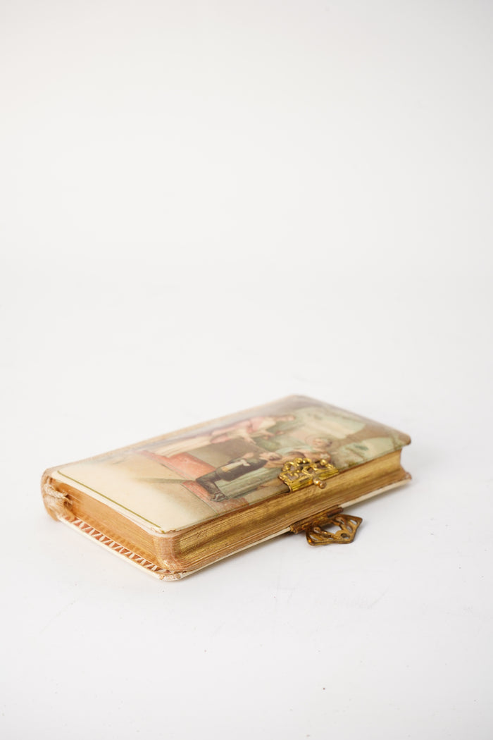 Antique Portuguese First Communion Prayer Book c. 1926 Miniature Religious