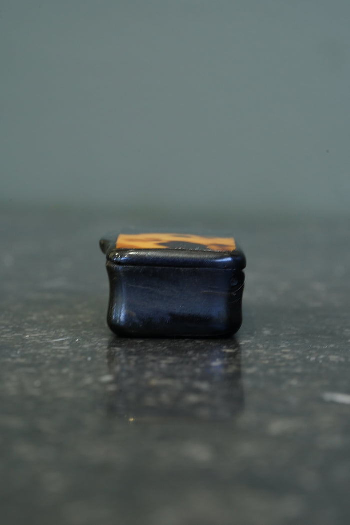 Antique Pressed Horn Snuff Box, England, Circa 1850