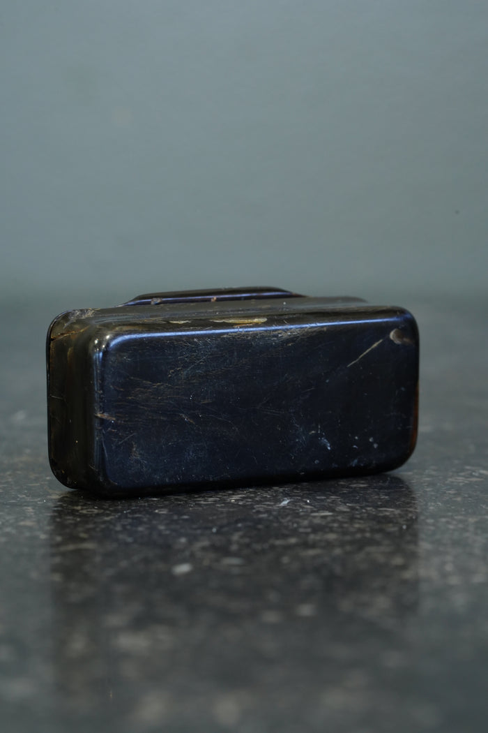 Antique Pressed Horn Snuff Box, England, Circa 1850