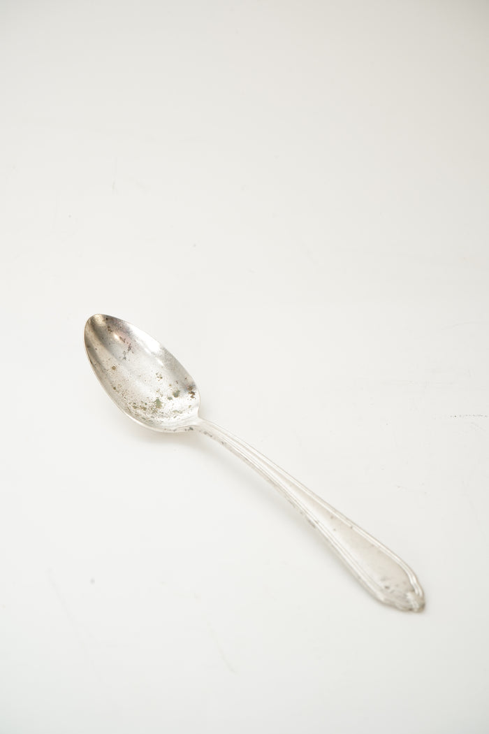 Antique Silver Plate Coffee Spoon