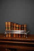 Antique Silver Plated Casserole Dish Holder Stand with Pierced Gallery
