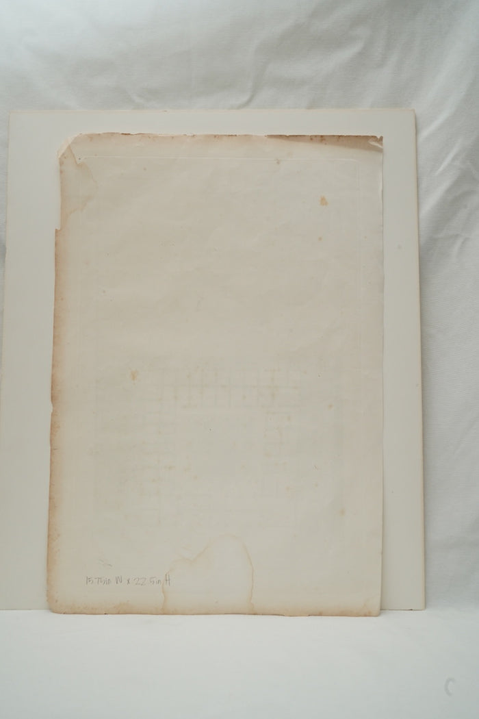 Antique Venetian Architectural Engraving, Fondaco dei Tedeschi Plan, Dionisio Moretti