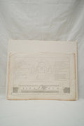 Antique Venetian Architectural Engraving of St Mark’s Basilica Crypt Plan