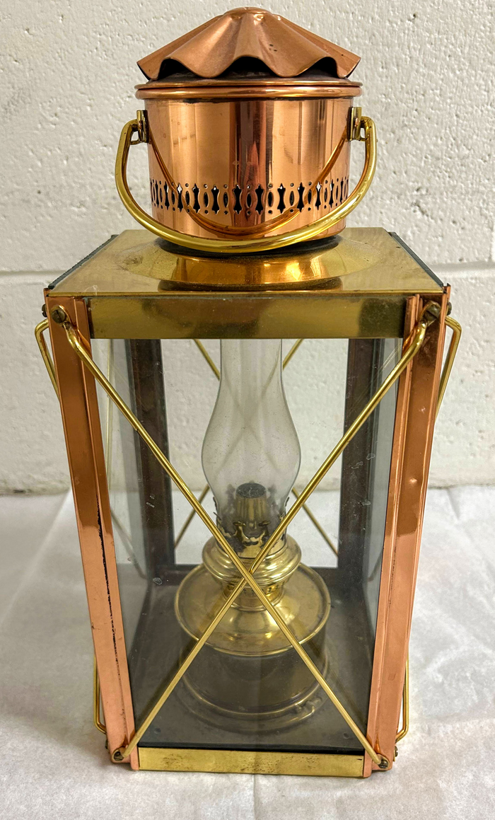 Antique Victorian Copper Storm Lantern-Lantern-Antique Warehouse