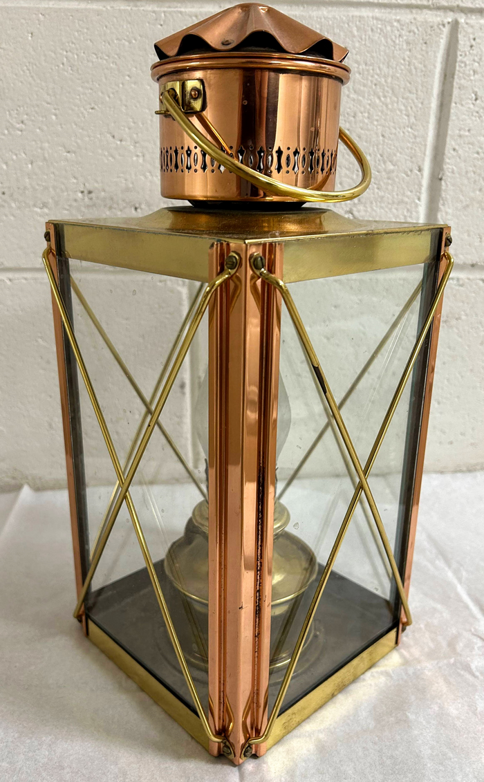 Antique Victorian Copper Storm Lantern-Lantern-Antique Warehouse