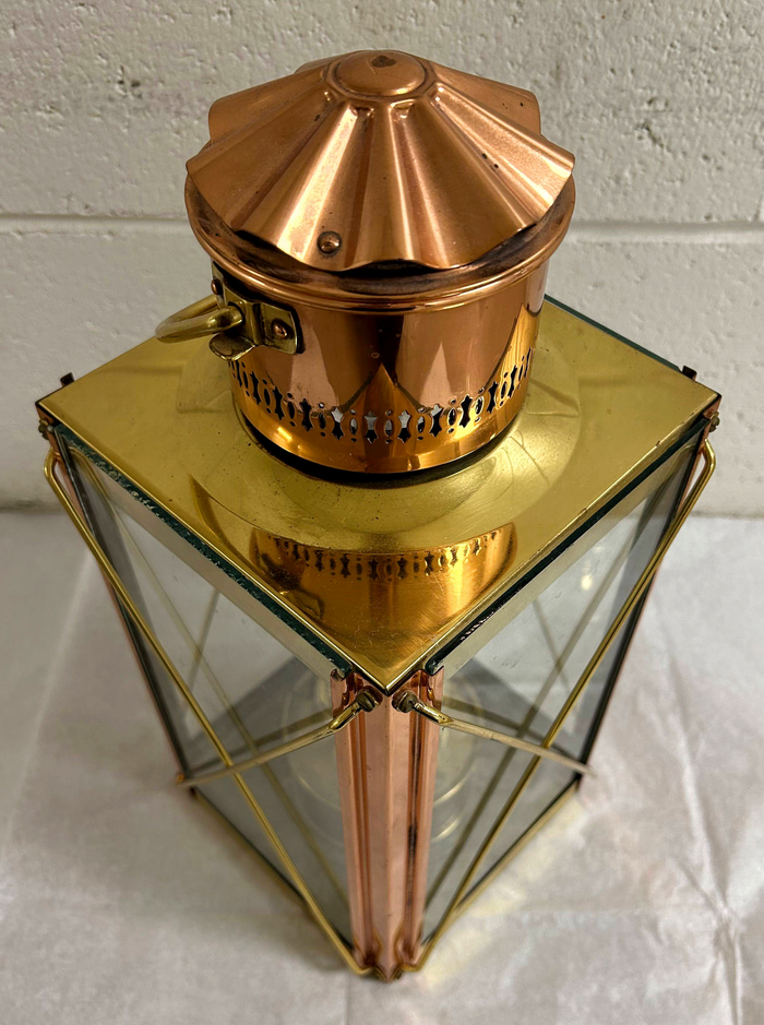 Antique Victorian Copper Storm Lantern-Lantern-Antique Warehouse