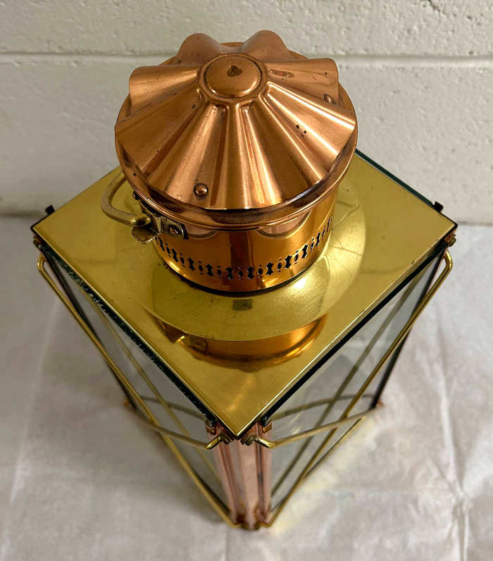 Antique Victorian Copper Storm Lantern-Lantern-Antique Warehouse