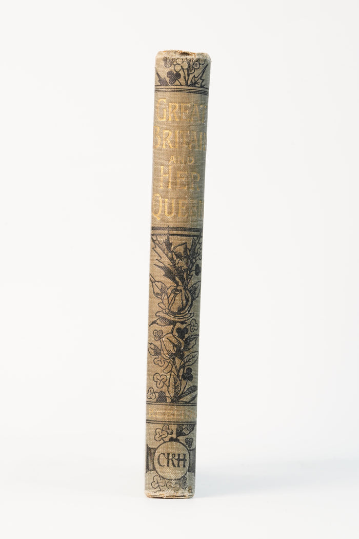 Antique Victorian History Book Great Britain and Her Queen 1897