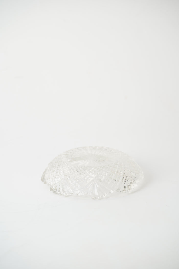 Antique Victorian Pressed Glass Salt Cellar Dish