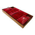 Antique Victorian Walnut Sewing or Jewelry Box | Tray with Velvet Covered Compartments-Decorative-Antique Warehouse