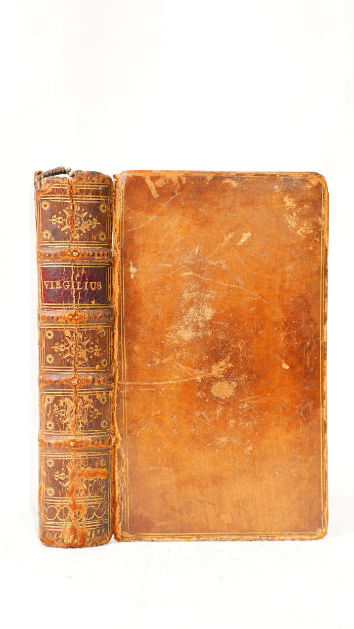 Antique Virgil Opera 1744 Brindley Leather Binding