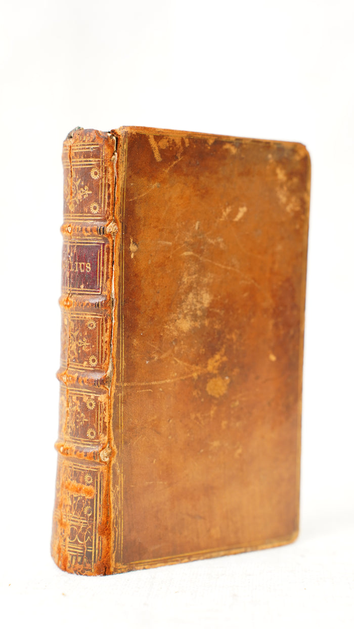 Antique Virgil Opera 1744 Brindley Leather Binding