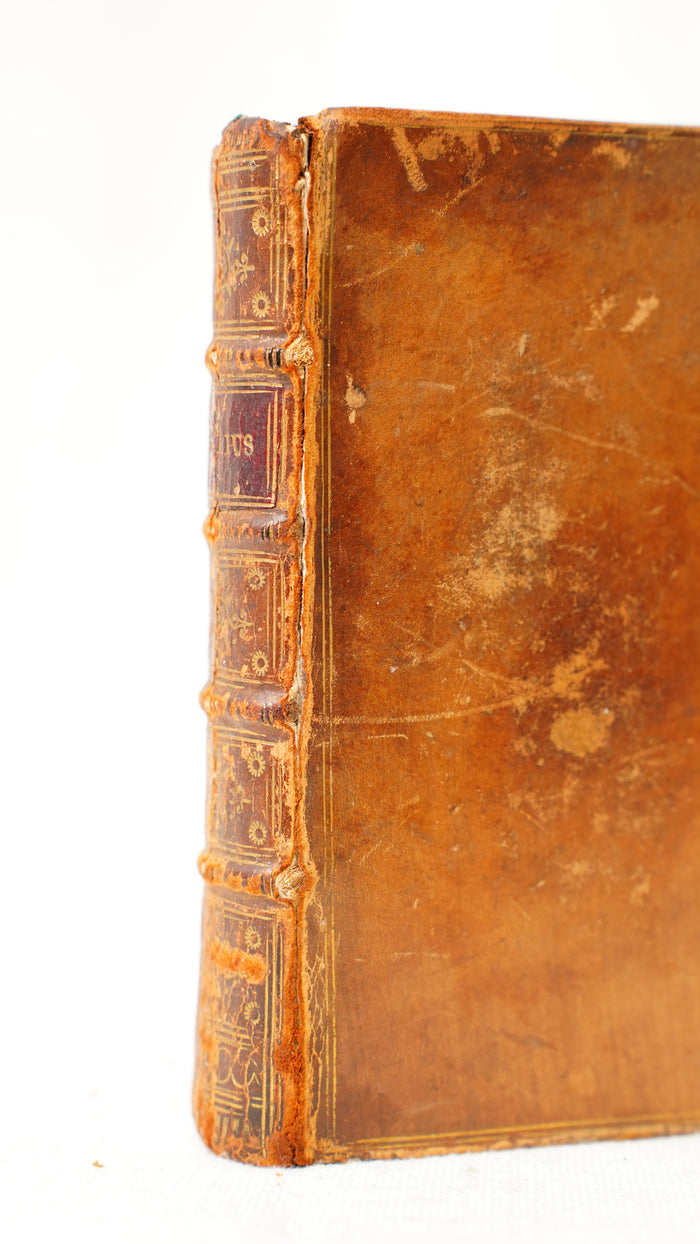 Antique Virgil Opera 1744 Brindley Leather Binding