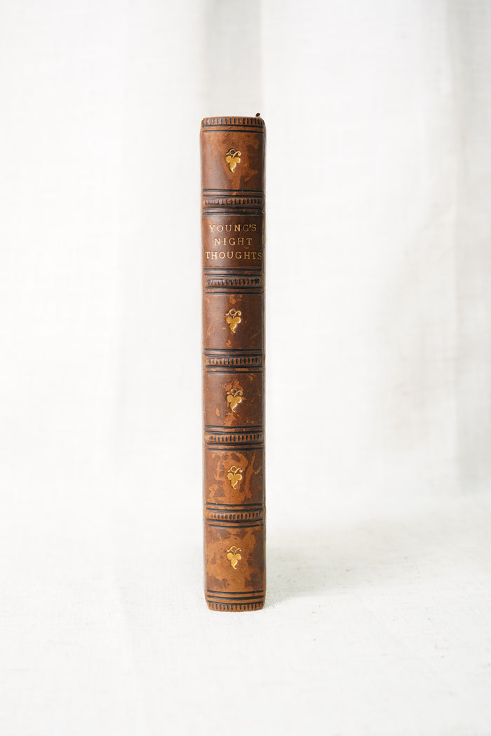 Antique Young's Night Thoughts Full Leather Eton Gift 1863
