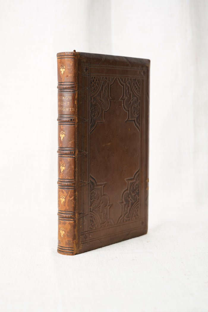 Antique Young's Night Thoughts Full Leather Eton Gift 1863