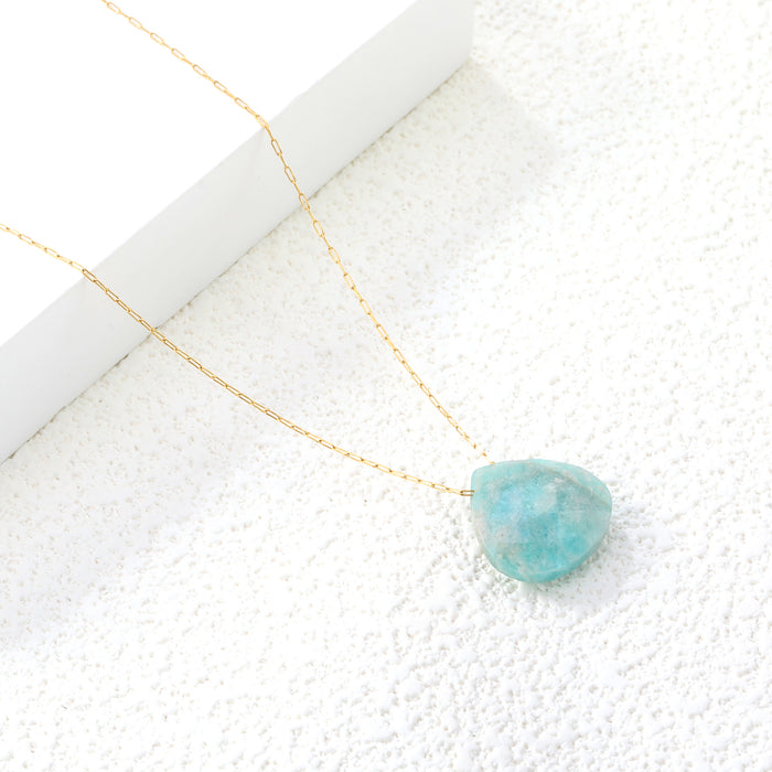 AQUAMARINE DROP Necklace
