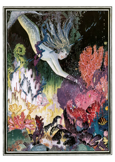 Art Print - Mermaid & Coral