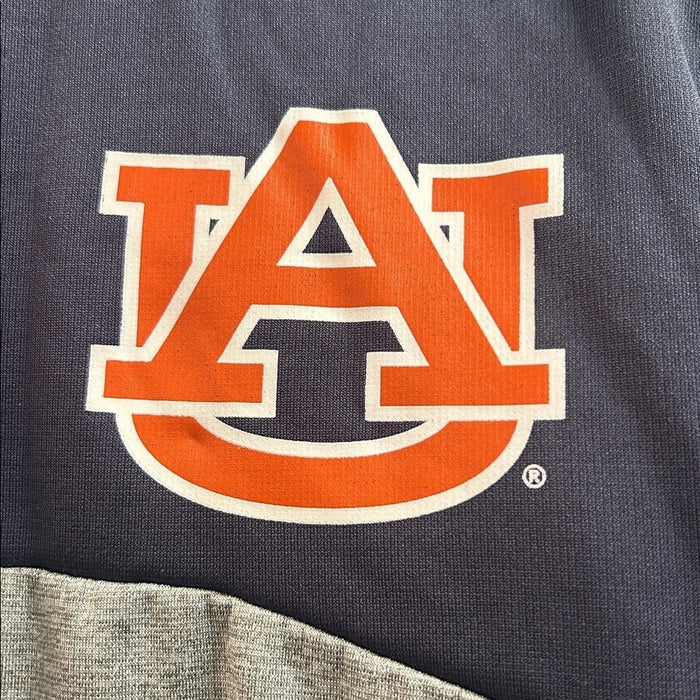 Auburn University Navy and Gray Quarter-Zip Pullover Medium