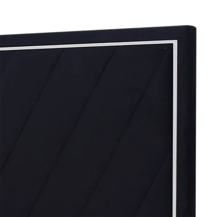 Ava 5/0 Q Headboard, Footboard & Slat Kit-Ebony