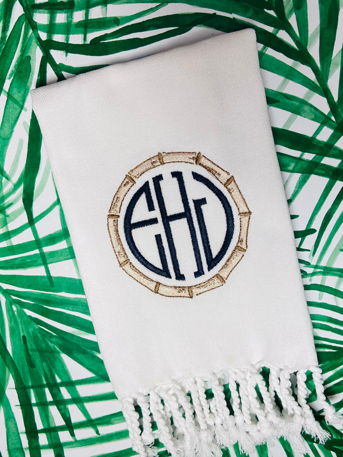 Bamboo Frame Turkish Towel
