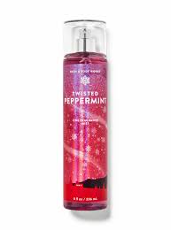 BATH & BODY WORKS FRAGRANCE MIST BODY SPRAY 8 oz "Twisted Peppermint"