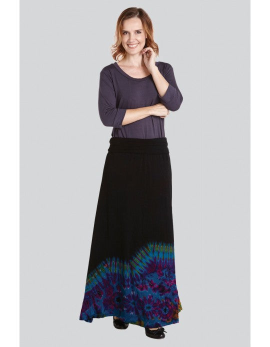 Black & Tie-dye Skirt/Tube Dress