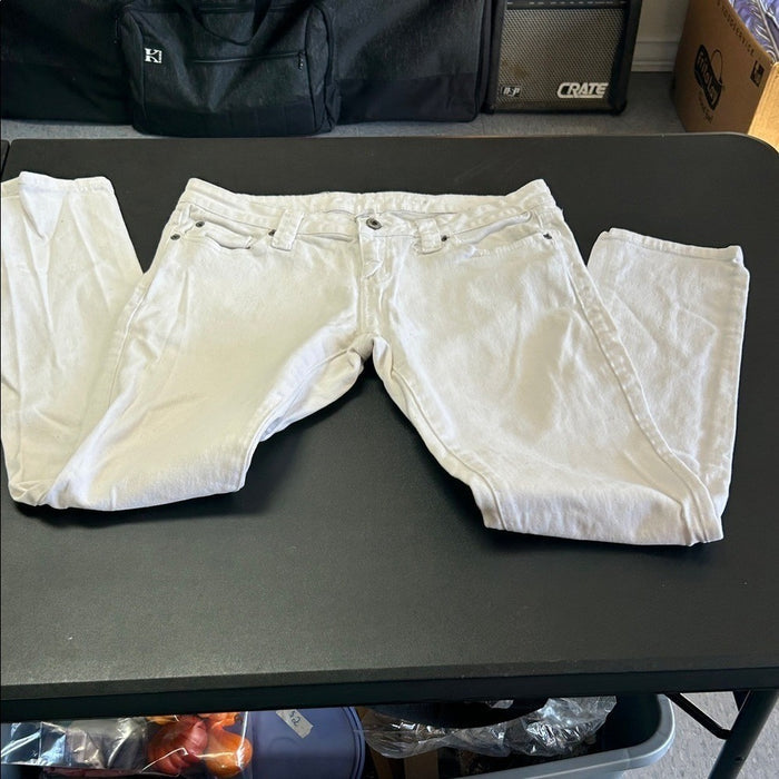 Blue Asphalt Size 11 Wet Seal Women's White Denim Jeans Style S901