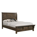 BLUE RIDGE Eastern King-California King K BENCH FOOTBOARD & SLATS-RUSTIC GRAY