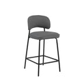 Blythe Gray Vegan Leather Counter Chair (2 Per Carton)