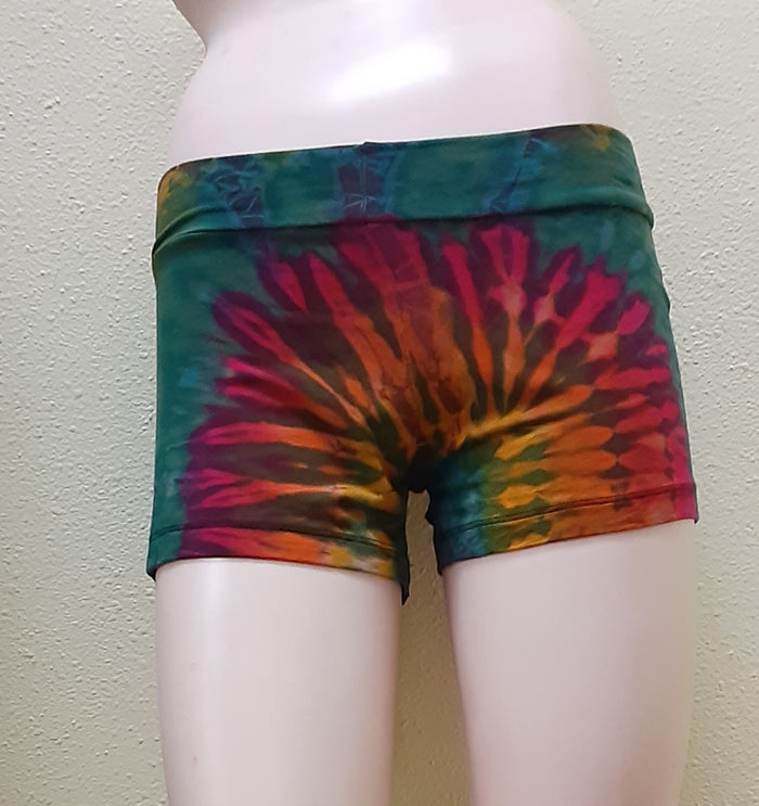 Booty Shorts - Tie-dye - Green