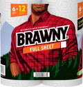 BRAWNY PAPER TOWELS 6=12 Roll "Full Sheet"