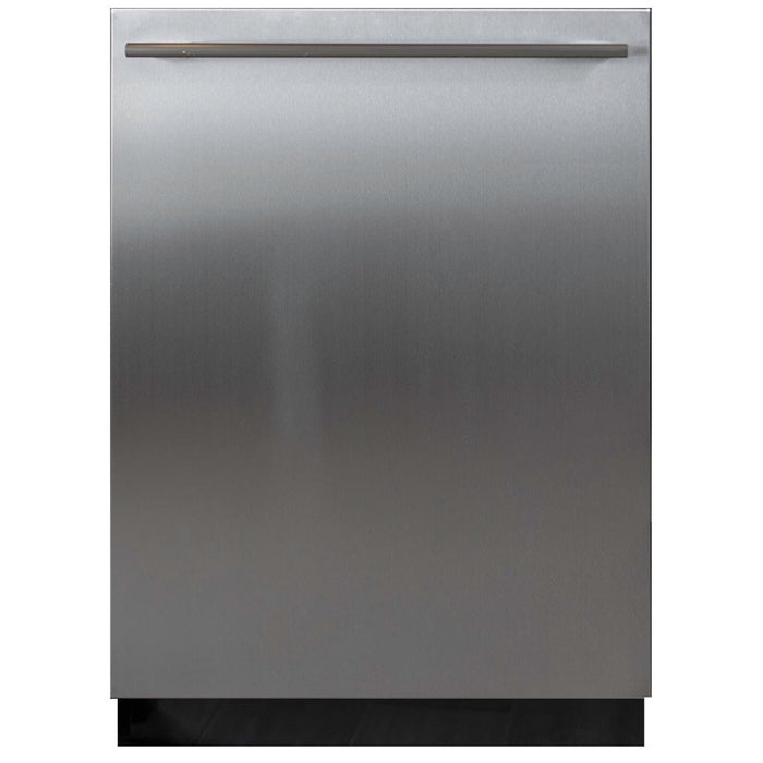 BREDA 24 in. Dishwasher Panel in Stainless Steel with Handle (BDWDRH-1BOX) main image.