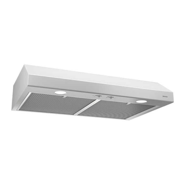 Broan 30 in. Glacier BCSD1 Series Under Cabinet Range Hood With Color Options (BCSD130) White