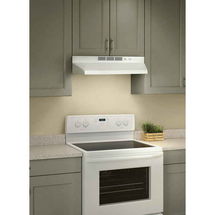 Broan-NuTone, LLC 41000 Series 30-In. Ductless Under-Cabinet Range Hood in White (413001)