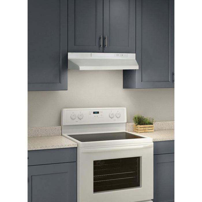Broan F40000 Series 30 In. Two-Speed 4-Way Convertible Under Cabinet Range Hood with Color Options (F4030)