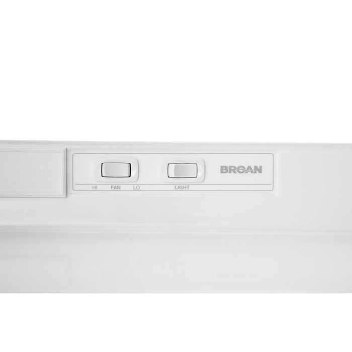 Broan F40000 Series 30 In. Two-Speed 4-Way Convertible Under Cabinet Range Hood with Color Options (F4030)