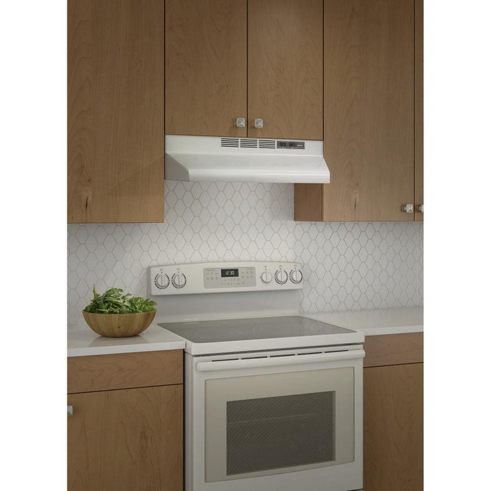 Broan F40000 Series 30 In. Two-Speed 4-Way Convertible Under Cabinet Range Hood with Color Options (F4030)