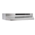 Broan F40000 Series 36 in. Two-Speed 4-Way Convertible Under Cabinet Range Hood in Stainless Steel (F403604) main image.