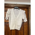 Calligraphie button-down cardigan NEW SMALL