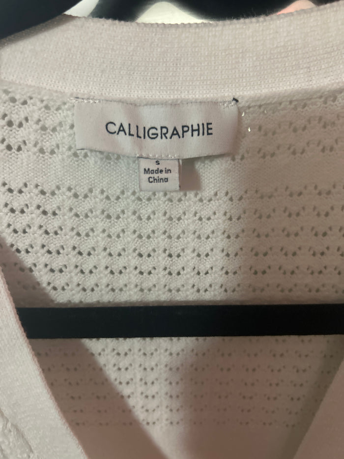 Calligraphie button-down cardigan NEW SMALL