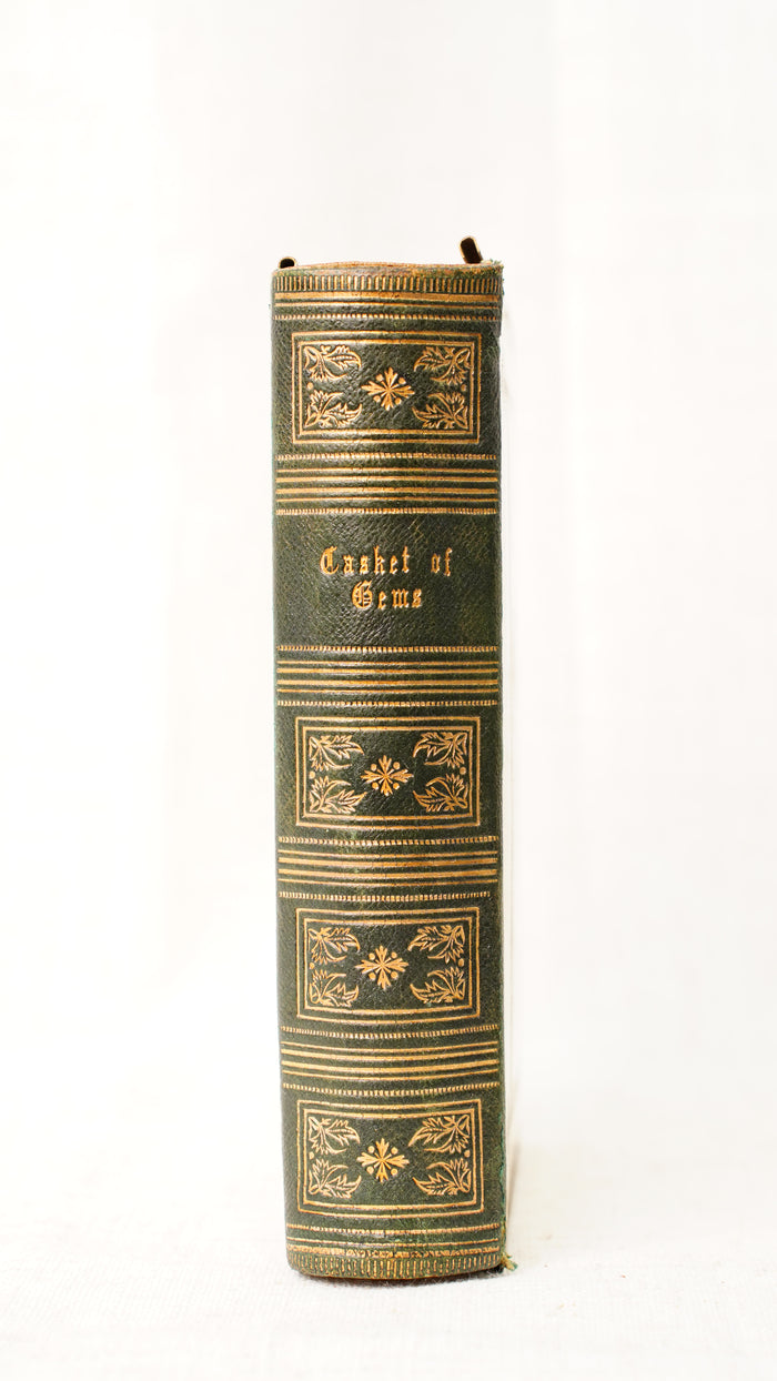 Casquet of Gems 1874 Antique Celluloid Poetry Book