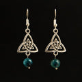 Celtic Knot & Stone Earrings