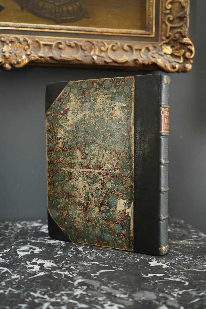 Charles Dickens Oliver Twist & Martin Chuzzlewit Victorian Leather Book