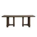 Cityscape Rectangle Dining Table Base-Walnut